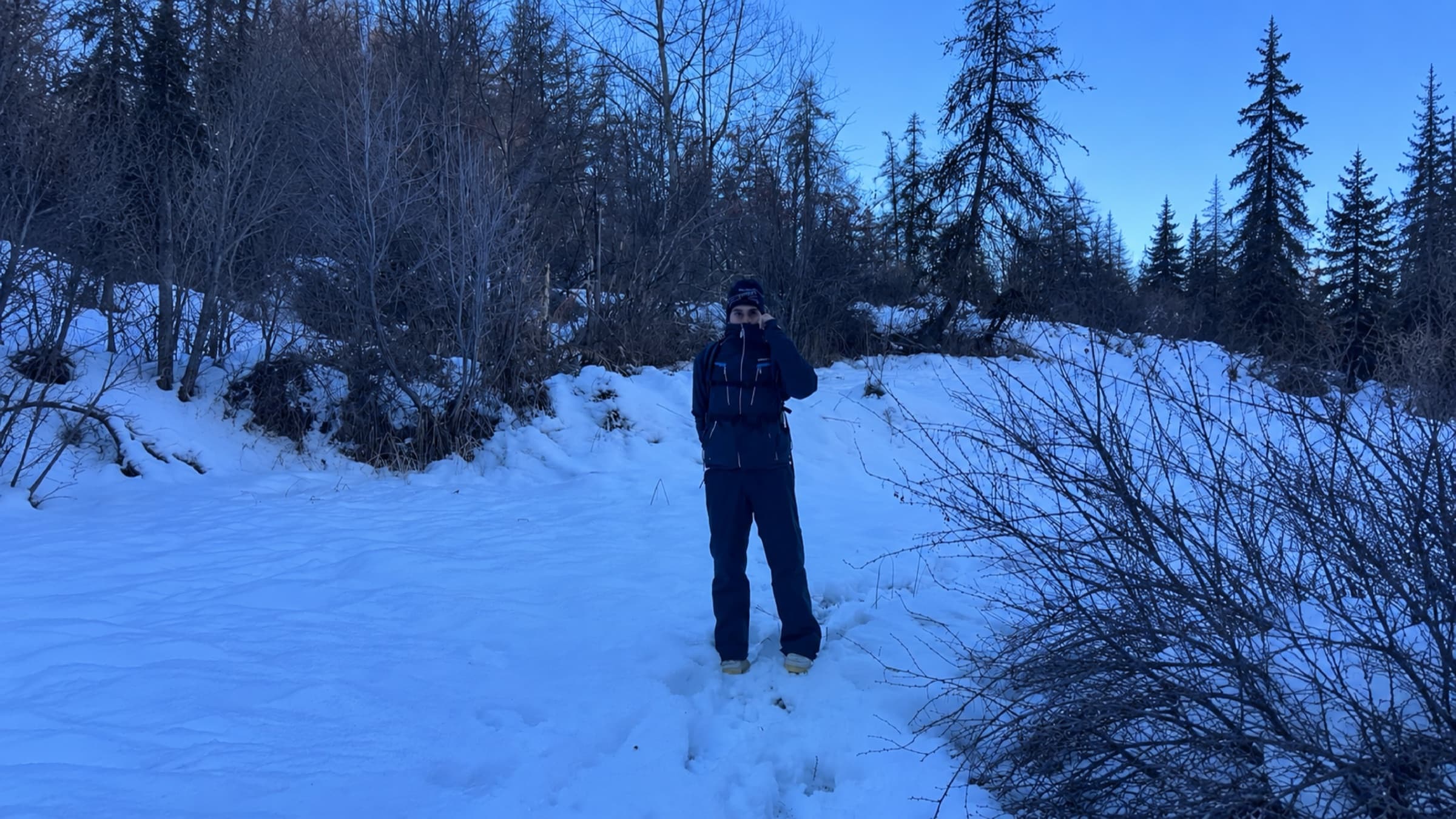 Winter day in the mountains